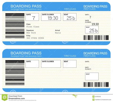 Fill In Blank Free Editable Airline Ticket Template Boarding Pass ...