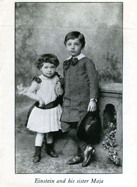 Albert Einstein (five years old) and his sister Maja (three years old ...