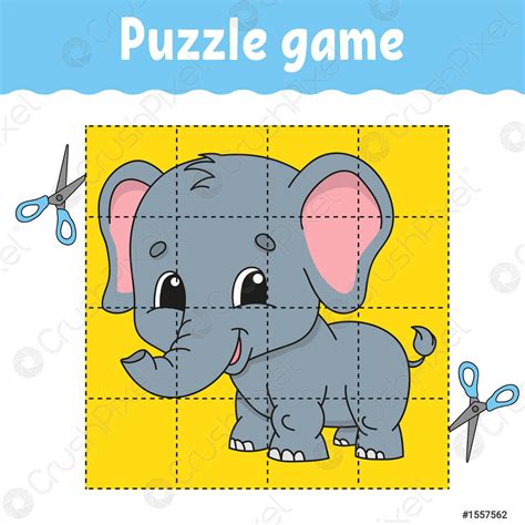 Puzzle game for kids education Education developing worksheet Game for ...