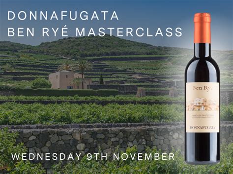 Donnafugata Ben Ryé Masterclass - Wednesday 9th November - 67 Pall Mall