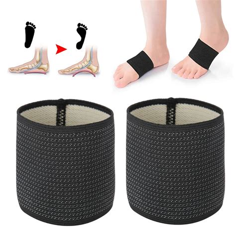 New 2 Sizes Unisex Foot Arch Support Band Elastic Bandage Flat Feet ...