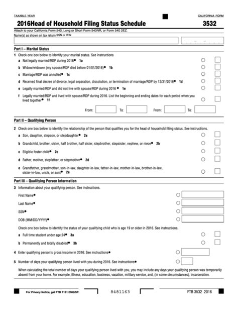 Garnishment Head Of Household Free Fillable Form - Printable Forms Free ...