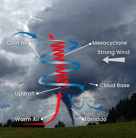 Labeled Diagram Of A Tornado