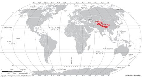 Where is Himalayas Located ? - Himalayas on World Map