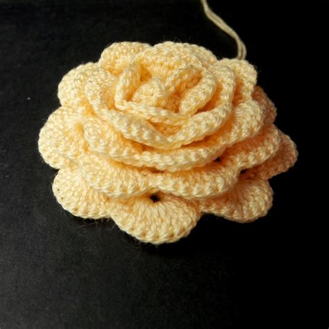 CROCHET ROSE – PATTERN | Crochet rose pattern, Crochet rose, Crochet ...