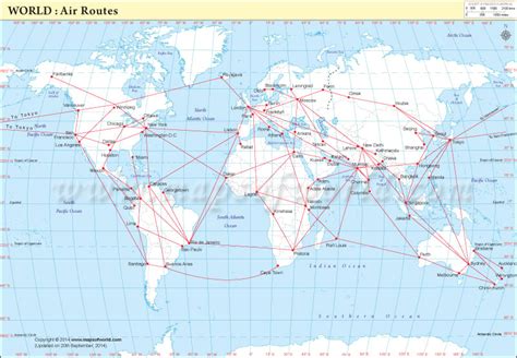 World Map With Flight Paths - Eloisa Merrielle