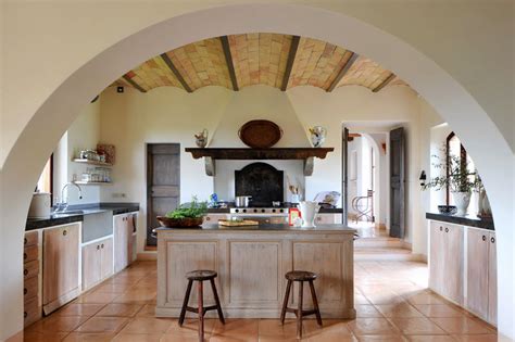 Col delle Noci Italian Villa rustic kitchen | Interior Design Ideas