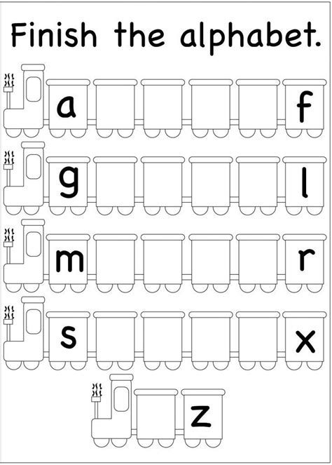 Awesome Alphabet Fill In The Blank Worksheets Preschool Face Template