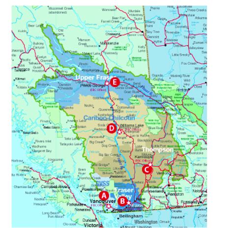 Map of the Fraser River Watershed. | Download Scientific Diagram