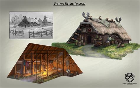 ArtStation - Historical Viking Home Design, angelina andreas | Viking ...