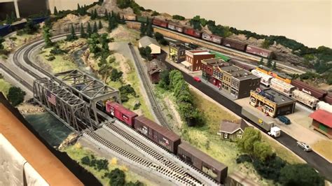 Kato N Scale Classic Train Layout - YouTube