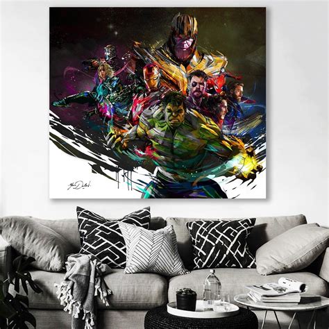 Cuadro Canvas Avengers Endgame Colors Vengadores Decorativo Listo Para ...