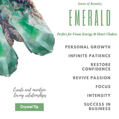 Emerald | Crystals healing properties, Crystal healing stones, Crystals