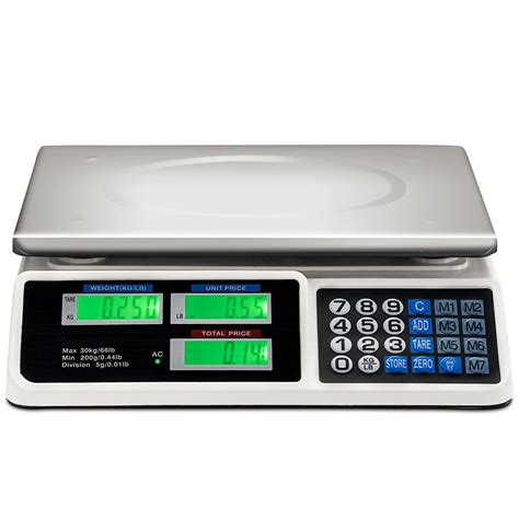 66Lbs Digital Weight Scale Price Computing Retail Count Scale Food Meat ...