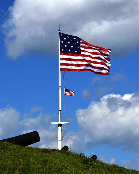 Two Flags over Fort McHenry Photograph by Bill Swartwout - Fine Art America