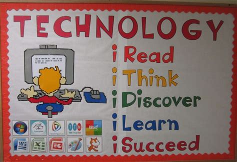 Technology bulletin board | Computer lab bulletin board ideas ...