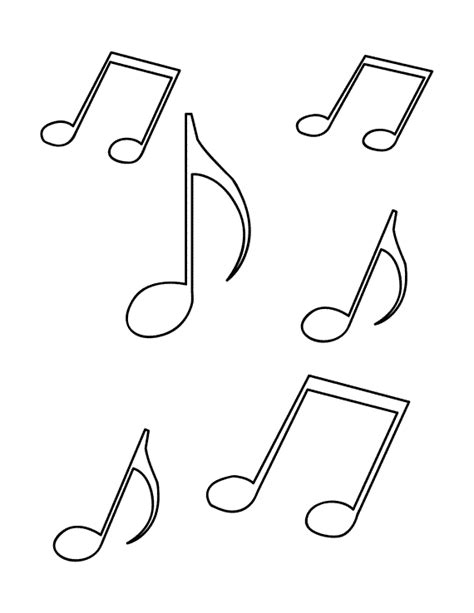 Cool Music Notes Coloring Pages - TateecSnyder