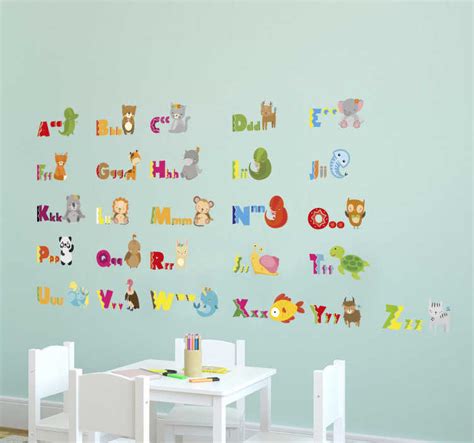 Animal Alphabet Wall Sticker - TenStickers