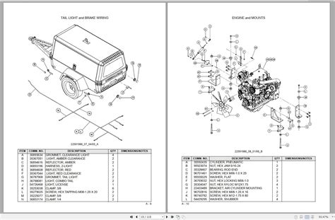 Ingersoll Rand Portable Compressor P185 Parts Manual, Operation and ...