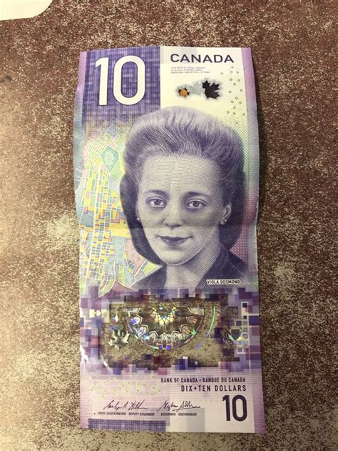 New Canadian 10 dollar bill? I love that it’s vertical rather than ...