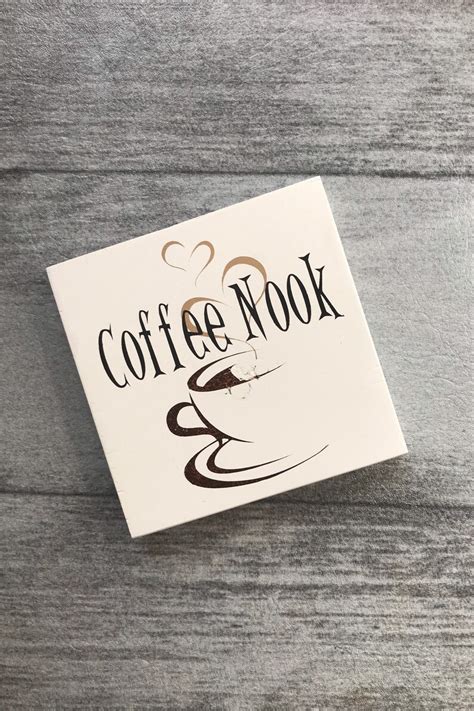 Coffee nook wood coffee lovers sign coffee lovers wood sign | Etsy