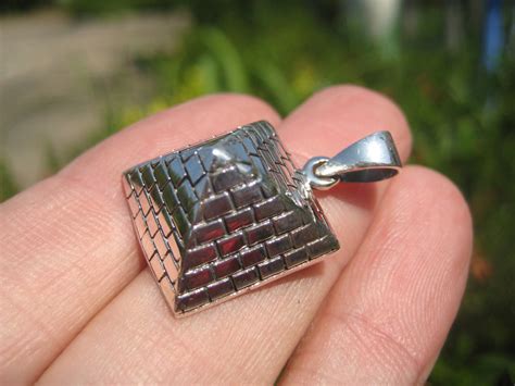 925 silver Egyptian Pyramid pendant necklace A16 – JK Silver