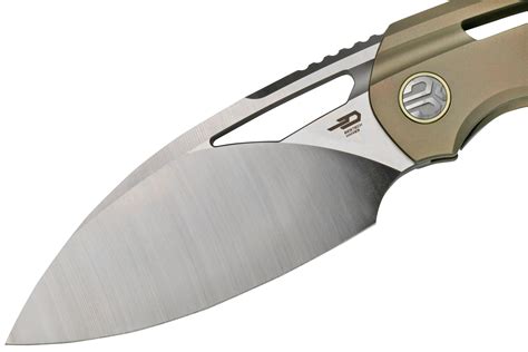 Bestech Fairchild BT2202D Satin, Gold Titanium pocket knife ...