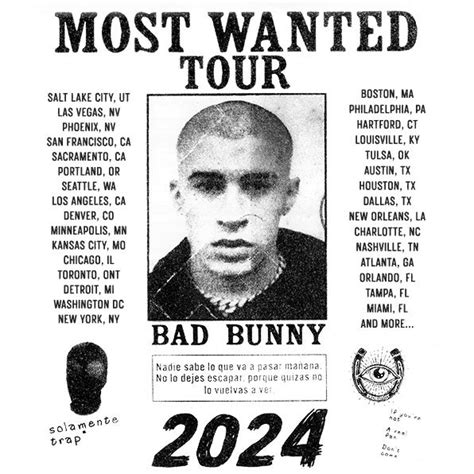 Bad Bunny World Tour 2024 Dates - Fran Paloma