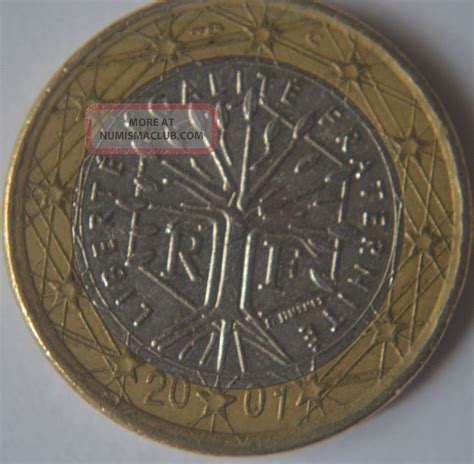 2001 France 1 Euro Coin Very Very Rare Fr1