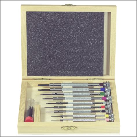 Watchmaker Screwdrivers Set of 9 Wood Box – uptowntools