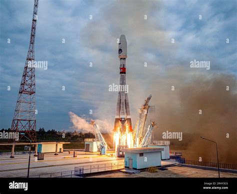 Tsiolkovsky, Russia. 19th Aug, 2023. Luna 25 launches from Vostochny ...