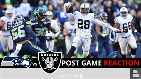 WOW! Raiders vs. Seahawks Post-Game, Josh Jacobs Highlights & Josh ...