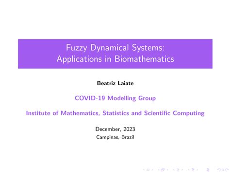 (PDF) Fuzzy Dynamical Systems: Applications in Biomathematics