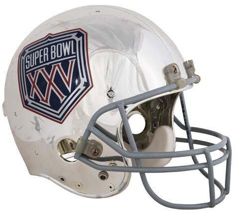 Lot Detail - Super Bowl XXV Silver Anniversary Helmet #2216/2500 (NFL COA)