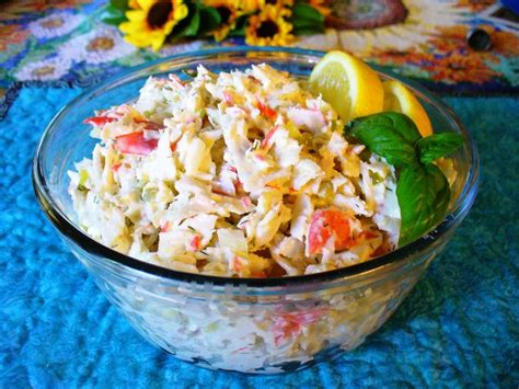 Deli-Style Imitation Crab Seafood Salad Recipe by Lynne - CookEatShare