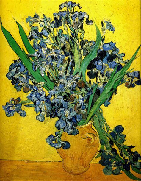 1890 Van Gogh Les Iris, Irises,Huile sur toile, 92x73,5 cm_1 Art Van ...