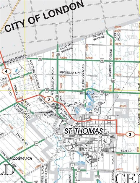 Rural Routes Ontario - City of St. Thomas (Single Tier Elgin)