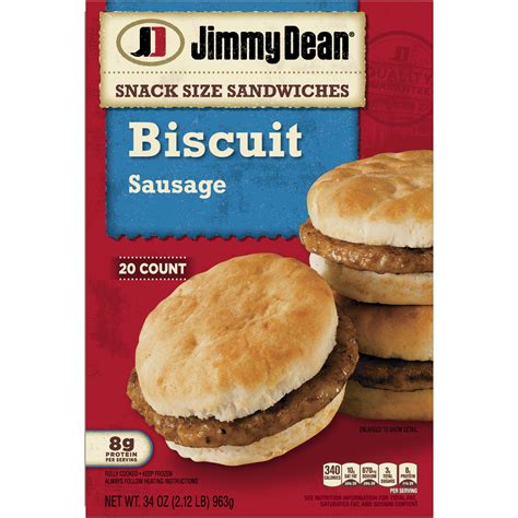 Jimmy Dean® Snack Size Sausage Biscuit Sandwiches, 20 Count (Frozen ...