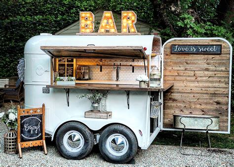 The Whiskey Chaser is a vintage horse trailer that has been converted ...