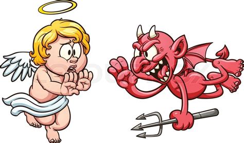 Devil And Angel Cartoon