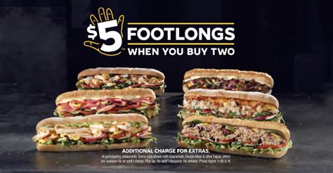 Subway brings back version of $5 Footlong for a limited time | Nation's ...