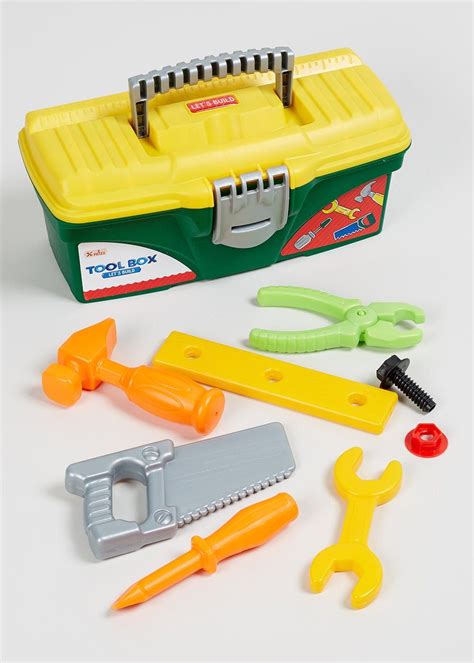 Kids Plastic Tool Box (33cm x 16cm x 14cm) – Green | Plastic tool box ...