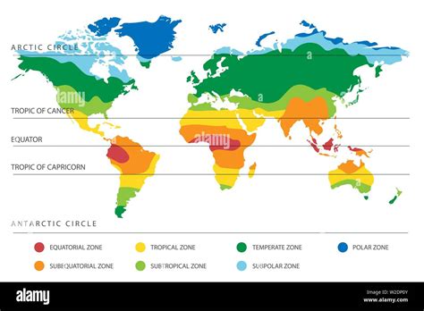 Climate Zones World Map