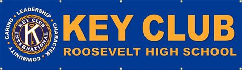 Key Club Vinyl Banner – Blue Bkgrd