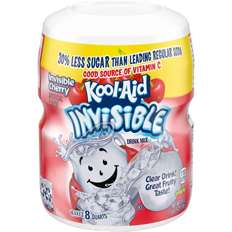 Kool-Aid Invisible Sugar-Sweetened Invisible Cherry Artificially ...