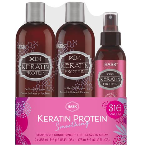 ($16 Value) HASK Keratin Protein Smoothing Shampoo 12 fl oz ...