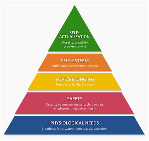 Maslow's Hierarchy Of Needs Food