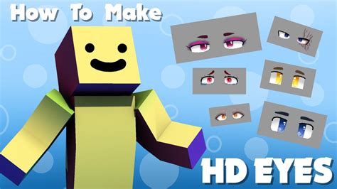 How to make HD Eyes | Minecraft HD Skin Tutorial - YouTube