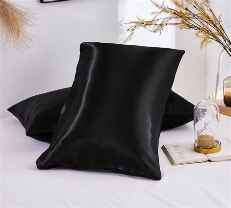 Satin Black Pillowcase - Ashanti Curtis - Wakuda Store