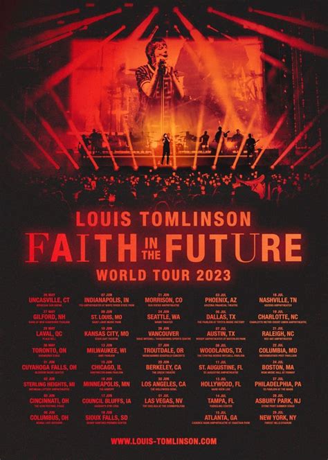 LOUIS TOMLINSON “FAITH IN THE FUTURE WORLD TOUR 2023” NORTH AMERICAN ...